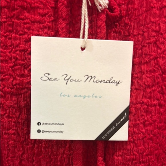 See You Monday Vibrant Red Maxi Dress - Picture 3 of 7